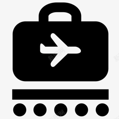 认领行李机场飞机图标图标