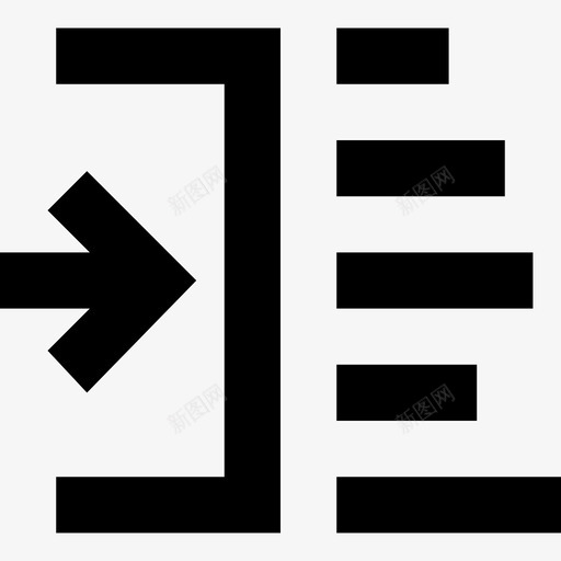 左对齐行距文本图标svg_新图网 https://ixintu.com 左对齐 文本 文本格式 文本行 行要素集图标2 行距