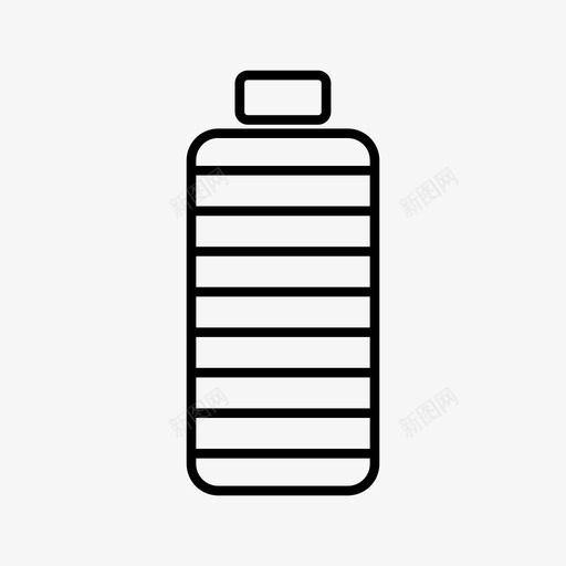 水瓶瓶装水玻璃瓶图标svg_新图网 https://ixintu.com 塑料瓶 水瓶 玻璃瓶 瓶装水