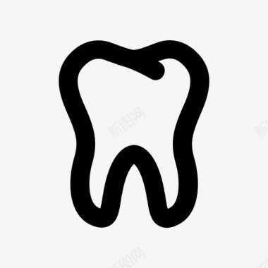 牙齿臼齿口腔卫生图标图标