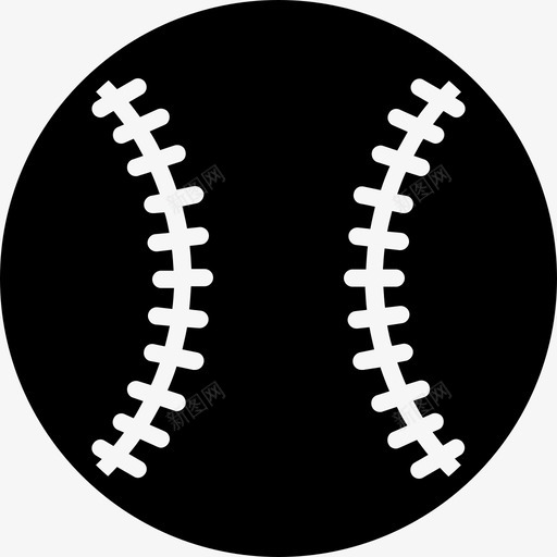 棒球美国游戏图标svg_新图网 https://ixintu.com 棒球 游戏 美味运动球雕文 美国 运动