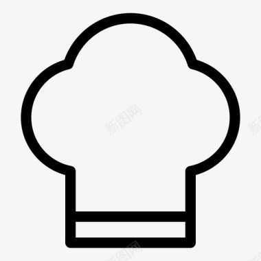 toque厨师厨师帽图标图标