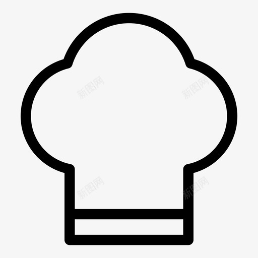 toque厨师厨师帽图标svg_新图网 https://ixintu.com toque 厨师 厨师帽 流行