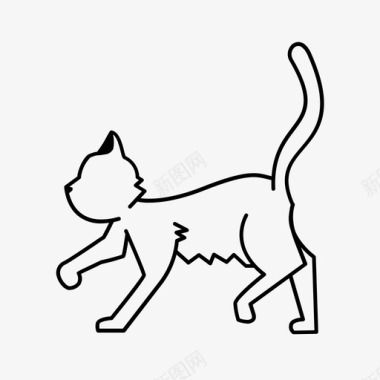 走猫姿势分类图标图标
