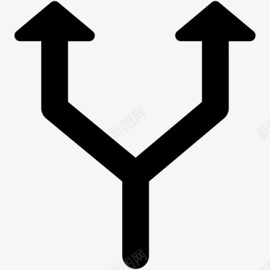 y交叉口路标交通标志图标图标