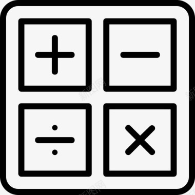 数学符号计算计算器图标图标