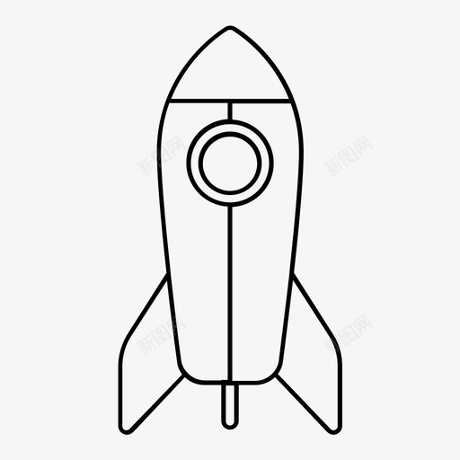 火箭助推器飞行图标svg_新图网 https://ixintu.com 助推器 太空 宇宙飞船 火箭 飞行
