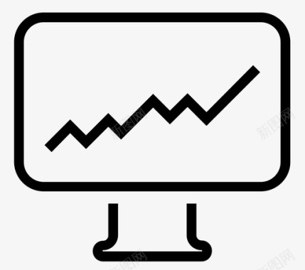 图表指示器监视器图标图标