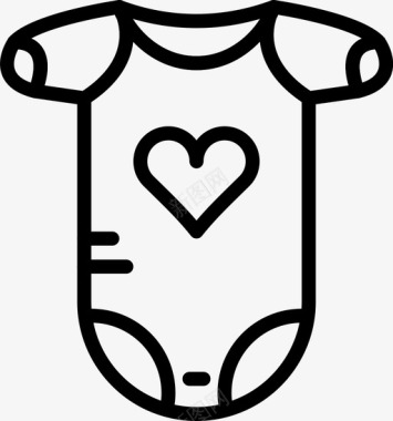 紧身衣婴儿儿童图标图标