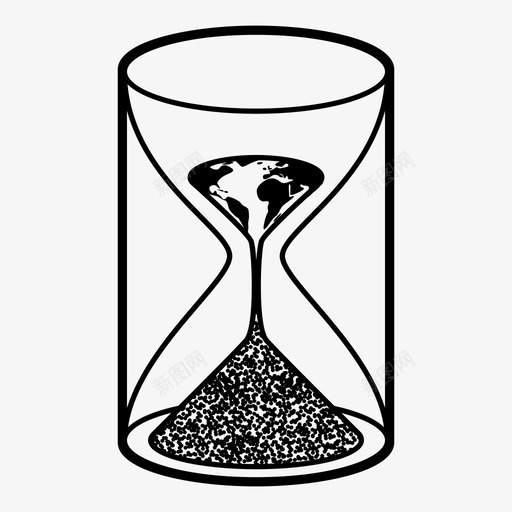 地球沙漏沙子时间图标svg_新图网 https://ixintu.com 世界 地球收集 地球沙漏 时间 沙子