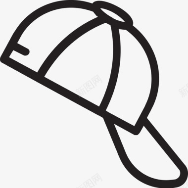 棒球帽时尚头饰图标图标