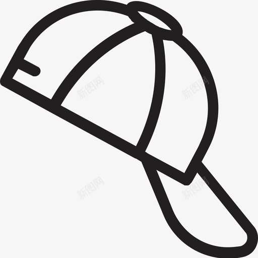 棒球帽时尚头饰图标svg_新图网 https://ixintu.com 头饰 时尚 棒球帽 运动偶像 运动帽