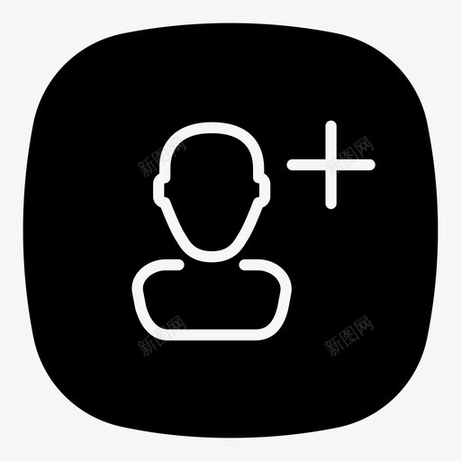 添加联系人邀请联系人注册图标svg_新图网 https://ixintu.com 发送请求 注册 添加联系人 邀请联系人