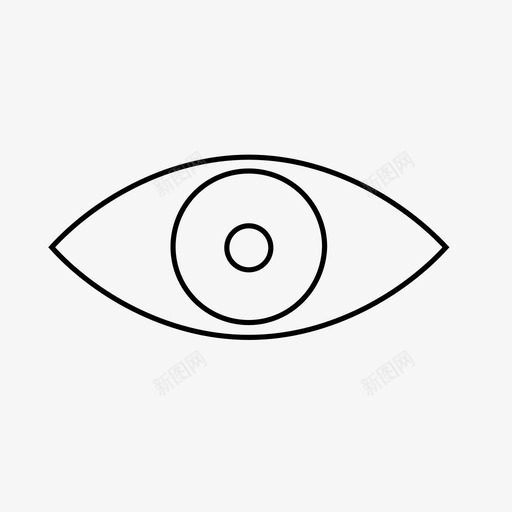 看人的眼睛图标svg_新图网 https://ixintu.com 人的眼睛 看