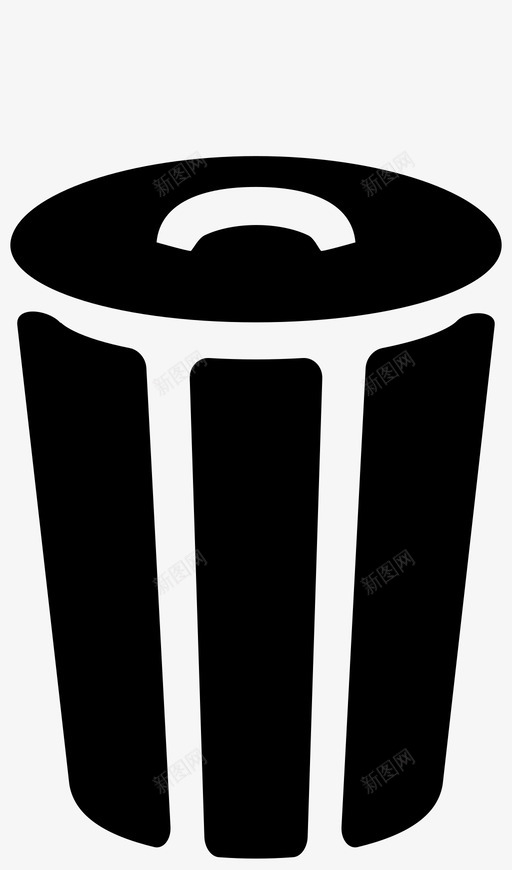 垃圾桶关闭垃圾桶垃圾图标svg_新图网 https://ixintu.com 回收 垃圾 垃圾桶 垃圾桶关闭