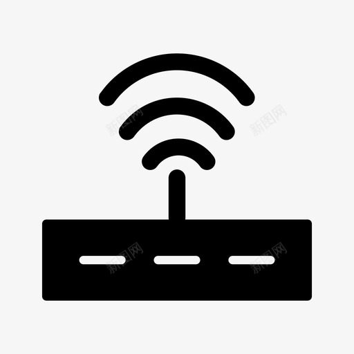 无线路由器互联网设备信号图标svg_新图网 https://ixintu.com seo字形 wifi 互联网设备 信号 无线路由器