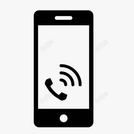 wifi点通话连接图标svg_新图网 https://ixintu.com wifi点 电话 电话连接 连接 通话