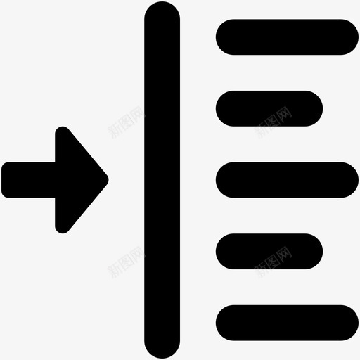 左缩进格式段落图标svg_新图网 https://ixintu.com web和用户界面字体图标 左缩进 文本 格式 段落