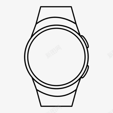 智能手表苹果时钟图标图标