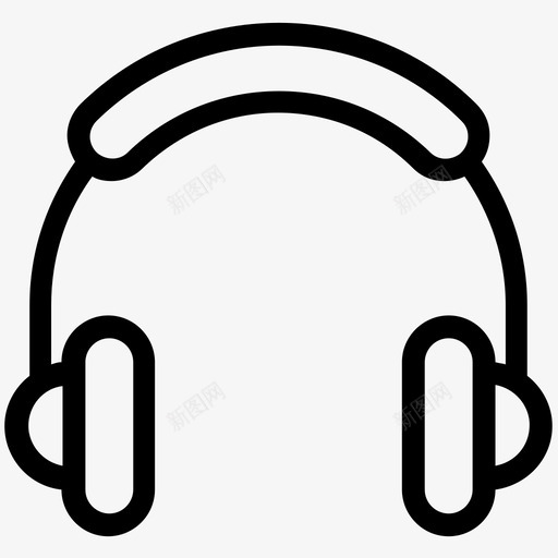 耳机耳塞小工具图标svg_新图网 https://ixintu.com 小工具 网页设计图标 耳塞 耳机