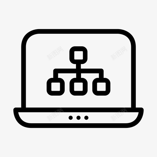 流程图笔记本电脑组织结构图图标svg_新图网 https://ixintu.com 流程图 笔记本电脑 组织结构 组织结构图