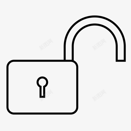 解锁进入打开图标svg_新图网 https://ixintu.com 安全 打开 接口 解锁 进入 通过