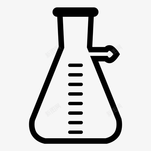 锥形烧瓶化学实验图标svg_新图网 https://ixintu.com 化学 化学仪器 实验 实验室 测试 锥形烧瓶