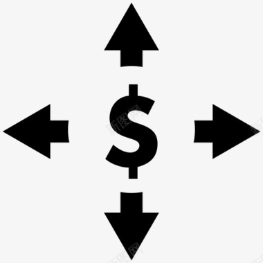 金融活动货币美元图标图标