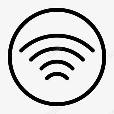 wifi按钮连接图标图标