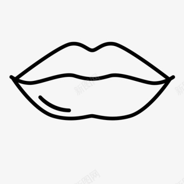 微笑的嘴唇医学的嘴唇女性的嘴唇图标图标