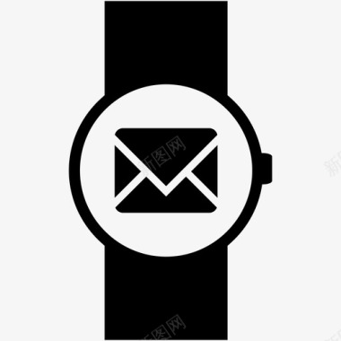 手表时钟邮件图标图标