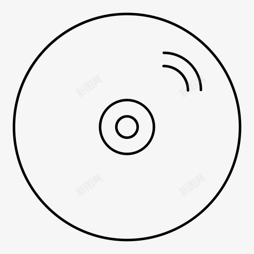cdrom光盘音乐图标svg_新图网 https://ixintu.com cdrom 光盘 音乐