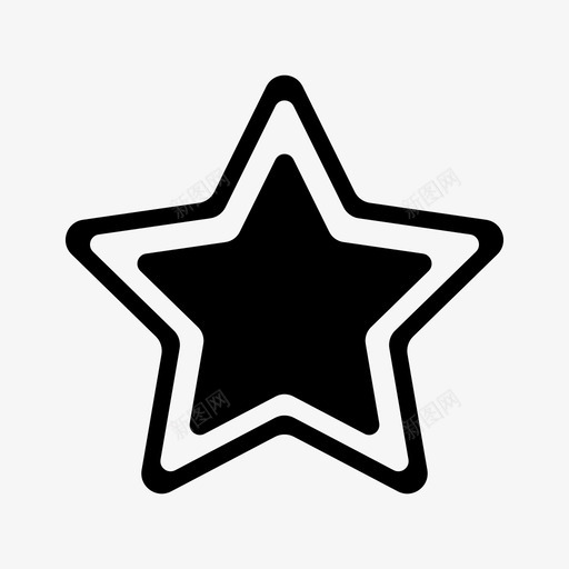 星星圣诞节新年图标svg_新图网 https://ixintu.com 圣诞节 新年 星星