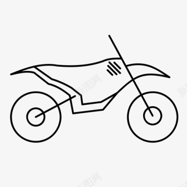 土车摩托车物体图标图标