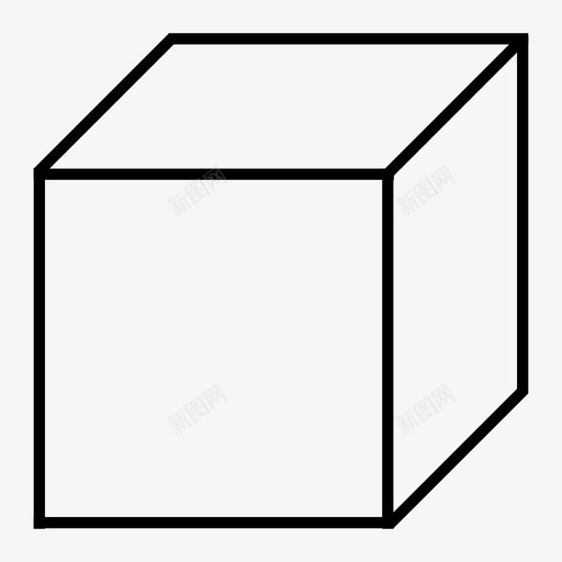 立方体三维方形图标svg_新图网 https://ixintu.com 三维 方形 立方体