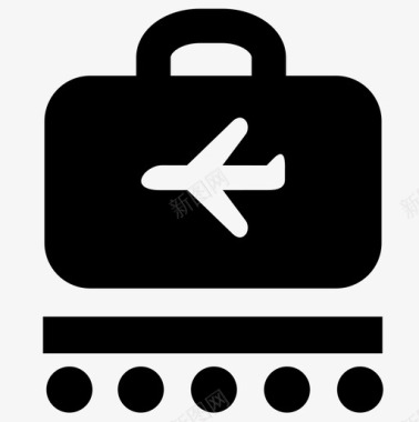 认领行李机场飞机图标图标