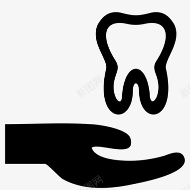 牙医护理小心安全图标图标
