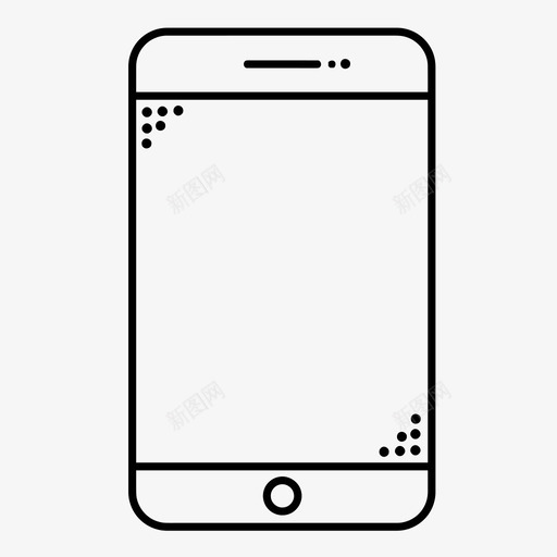 智能手机手机通讯图标svg_新图网 https://ixintu.com 手机 智能手机 设备 通讯