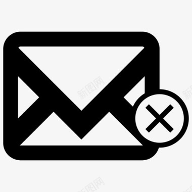 删除电子邮件存档邮箱图标图标