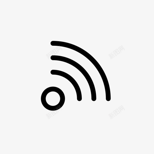 wifi通信连接图标svg_新图网 https://ixintu.com wifi 互联网 信号 新的各种图标 连接 通信