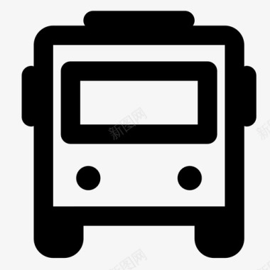 公共汽车旅行学校图标图标