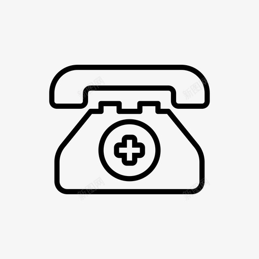 医院电话电话护理图标svg_新图网 https://ixintu.com 保健 健康 医疗 医院电话 护理 电话