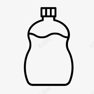 洗涤剂瓶清洁剂洗涤液图标图标