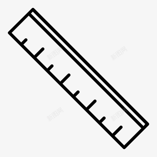 尺子数学度量图标svg_新图网 https://ixintu.com 基本图标集 尺子 度量 数学
