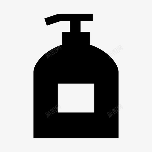 肥皂分配器清洁剂化妆品图标svg_新图网 https://ixintu.com 凝胶 化妆品 手 清洁剂 肥皂分配器 购物固体