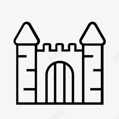 城堡家国王图标图标
