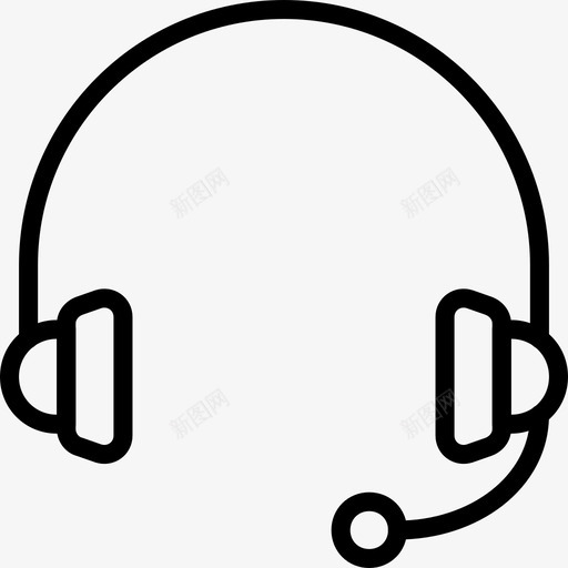 耳机音频音乐图标svg_新图网 https://ixintu.com smashicons音乐2大纲 声音 播放 耳机 音乐 音频
