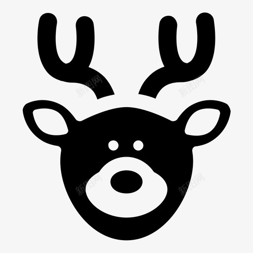 鹿驯鹿圣诞老人图标svg_新图网 https://ixintu.com 交通工具 圣诞老人 圣诞节和新年 驯鹿 鹿