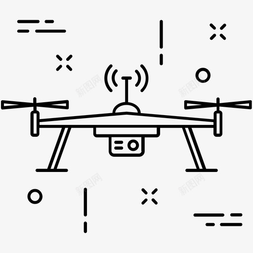 无人机网络信号图标svg_新图网 https://ixintu.com wifi 信号 其他图标1 塔 对讲机 无人机 网络