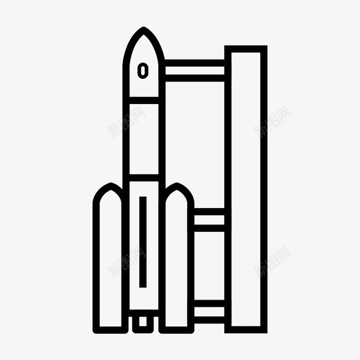 火箭新的原型图标svg_新图网 https://ixintu.com 劳赫 原型 太空 新的 火箭 科技